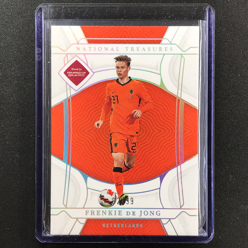 2022 National Treasures World Cup Qatar Frenkie De Jong Base 92/99