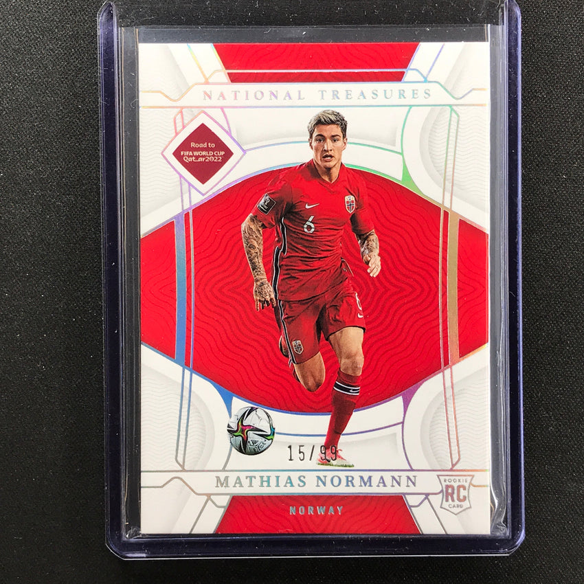 2022 National Treasures World Cup Qatar Mathias Normann Rookie Base 15/99