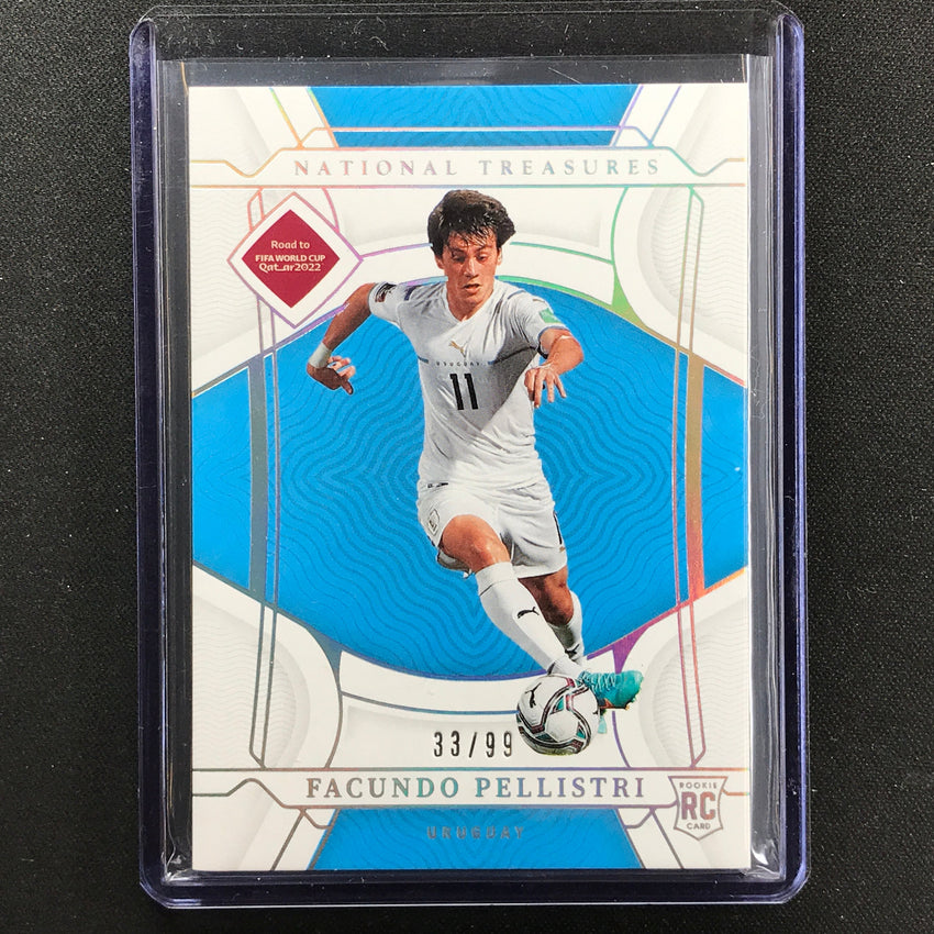2022 National Treasures World Cup Qatar Facundo Pellistri Rookie Base 33/99