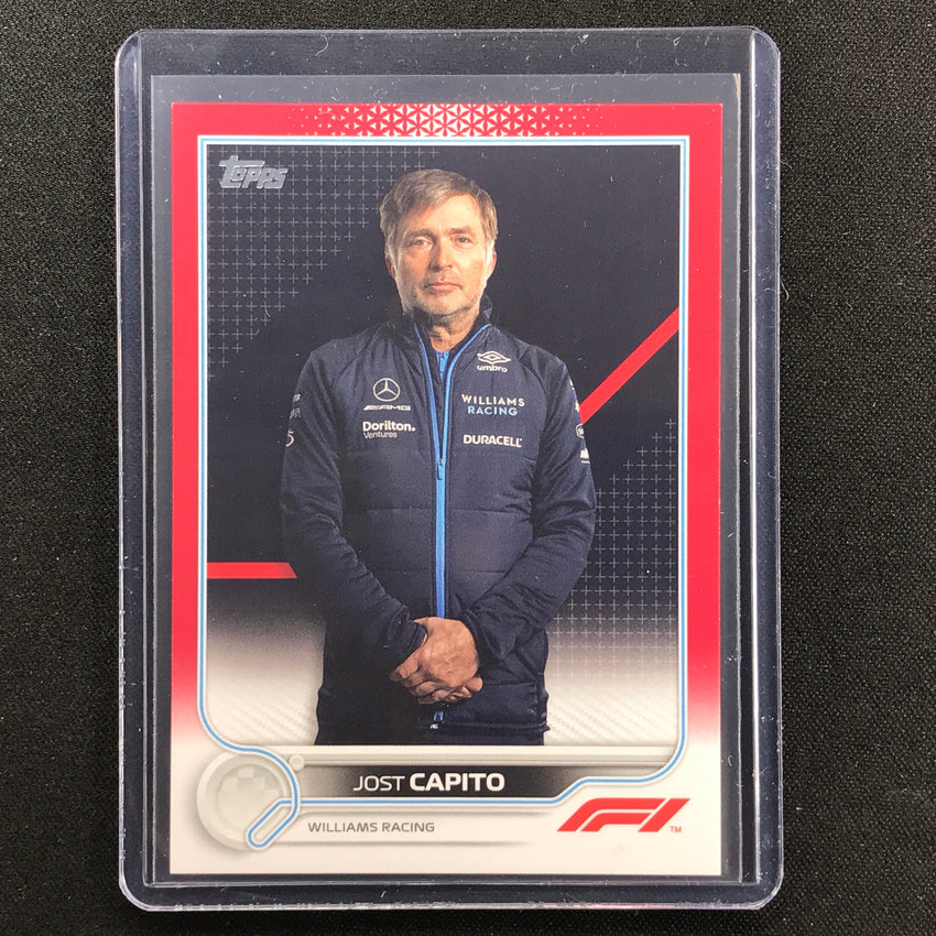 2022 Topps Flagship F1 JOST CAPITO F1 Crew Team Red 2/5 #106