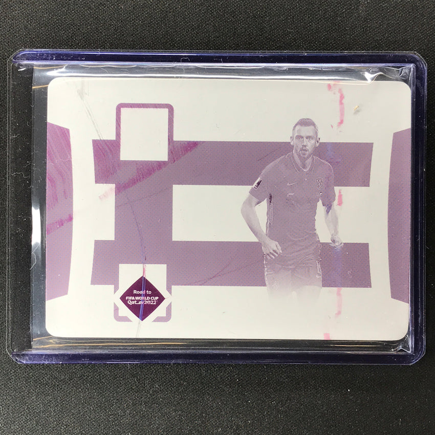 2022 National Treasures World Cup Qatar Stefan De Vrij Relic Printing Plate 1/1
