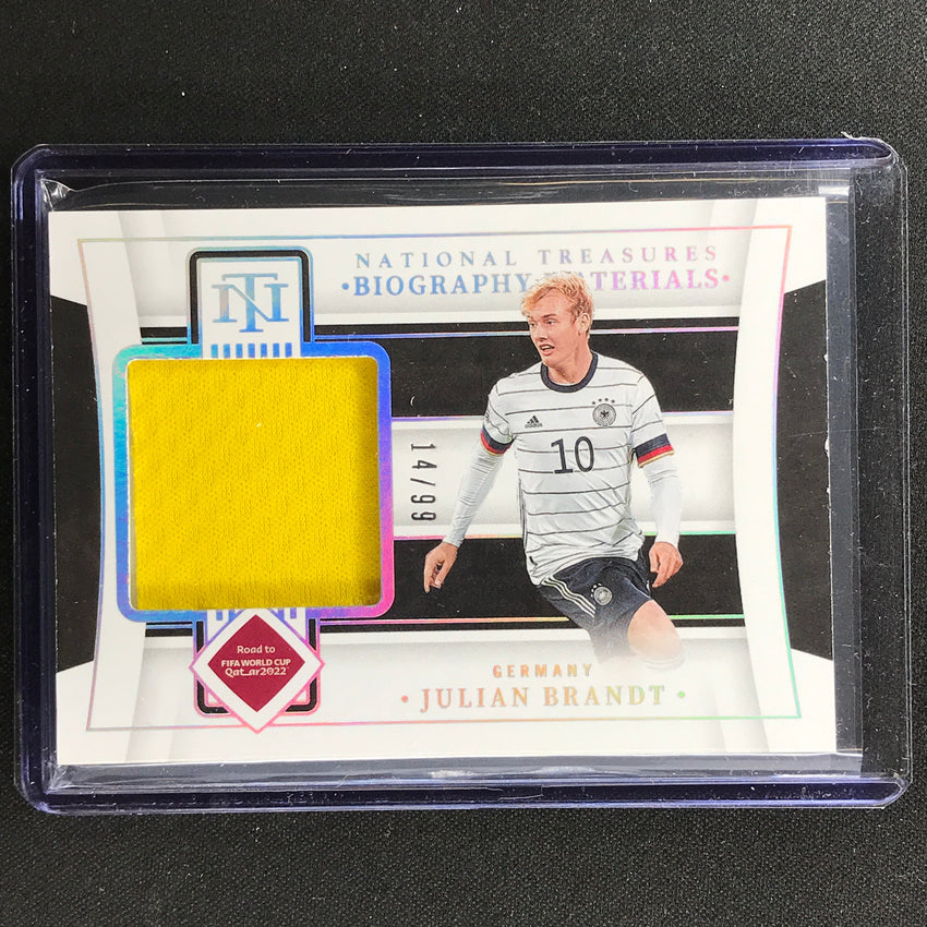 2022 National Treasures World Cup Qatar Julian Brandt Biography Materials 14/99