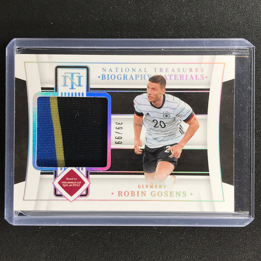 2022 National Treasures World Cup Qatar Robin Gosens Biography Materials 39/99