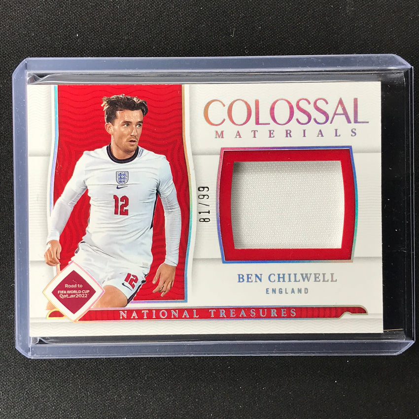 2022 National Treasures World Cup Qatar Ben Chilwell Colossal Materials 81/99