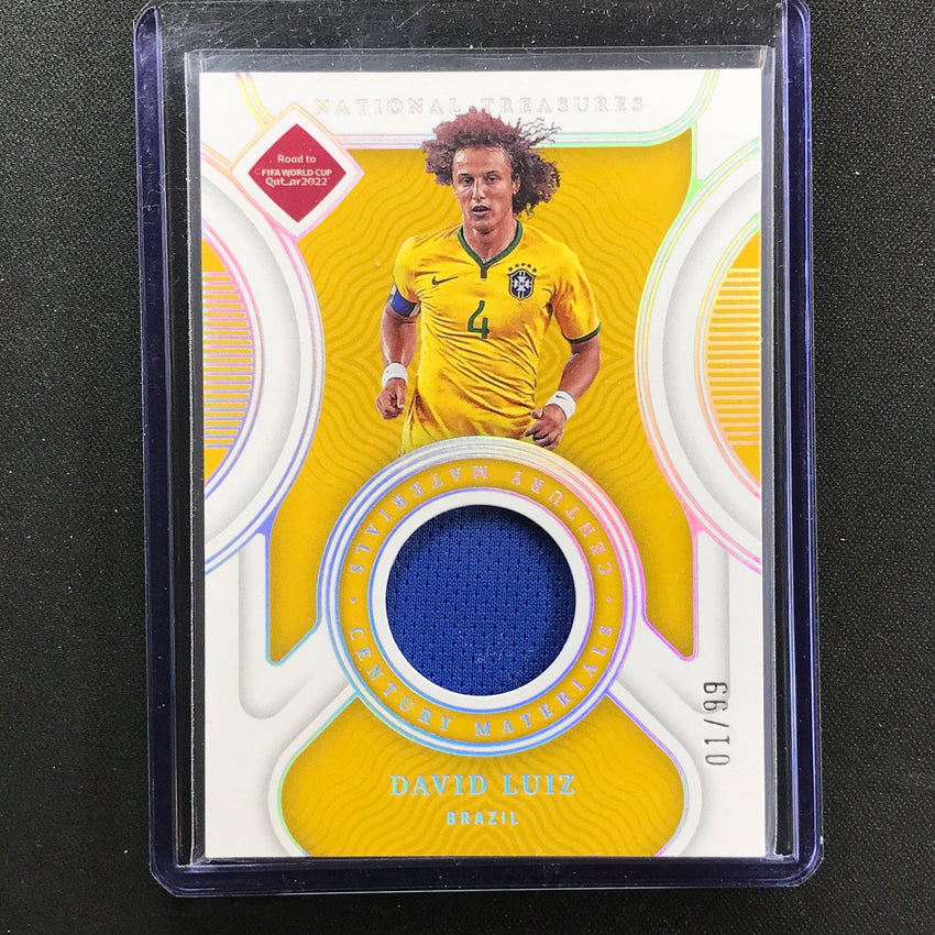2022 National Treasures World Cup Qatar David Luiz Century Materials Relic 1/99