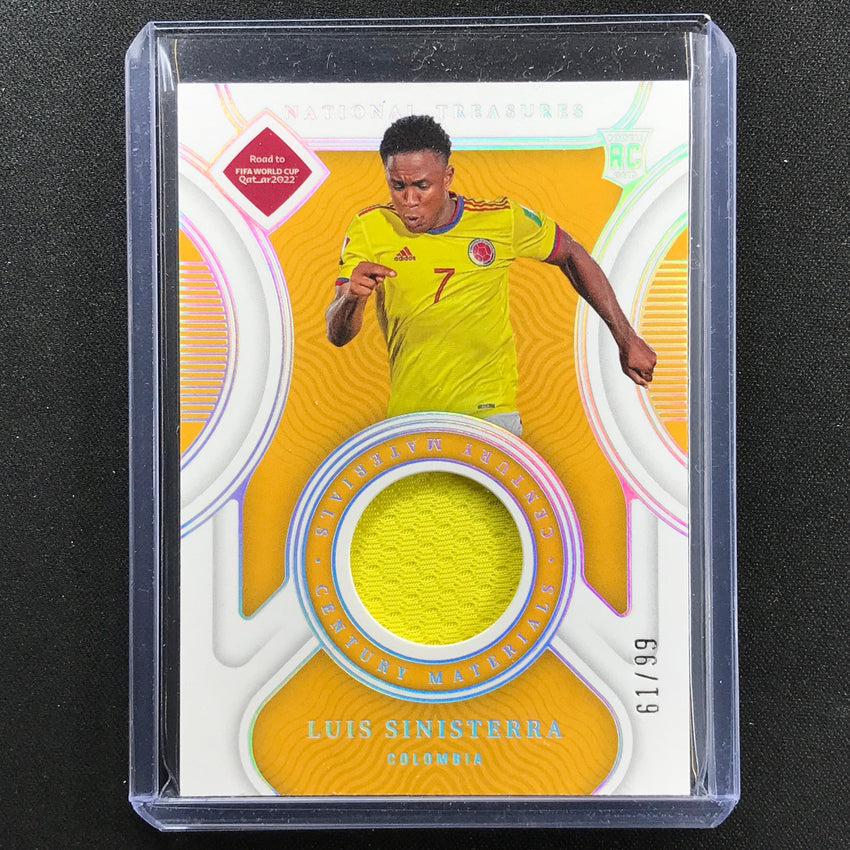 2022 National Treasures World Cup Qatar Luis Sinisterra Century Rookie 61/99