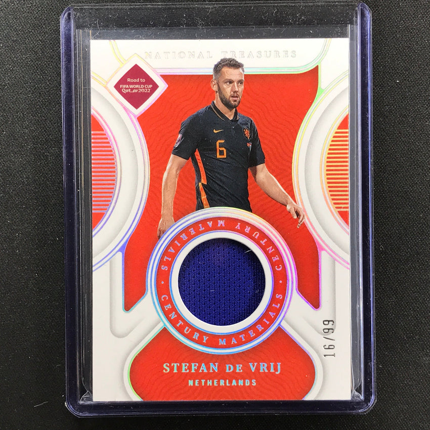 2022 National Treasures World Cup Qatar Stefan De Vrij Century Relic 16/99