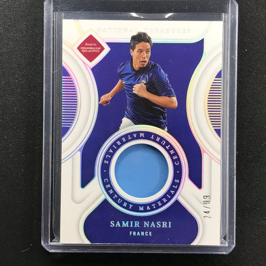 2022 National Treasures World Cup Qatar Samir Nasri Century Material Relic 24/99
