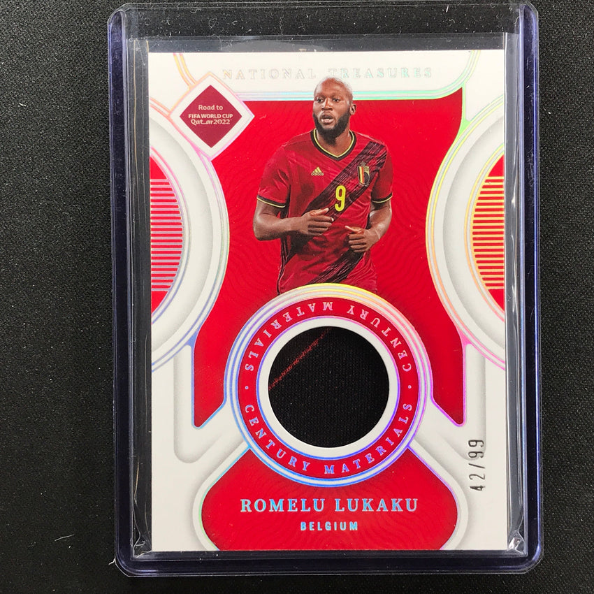 2022 National Treasures World Cup Qatar Romelu Lukaku Century Relic 42/99