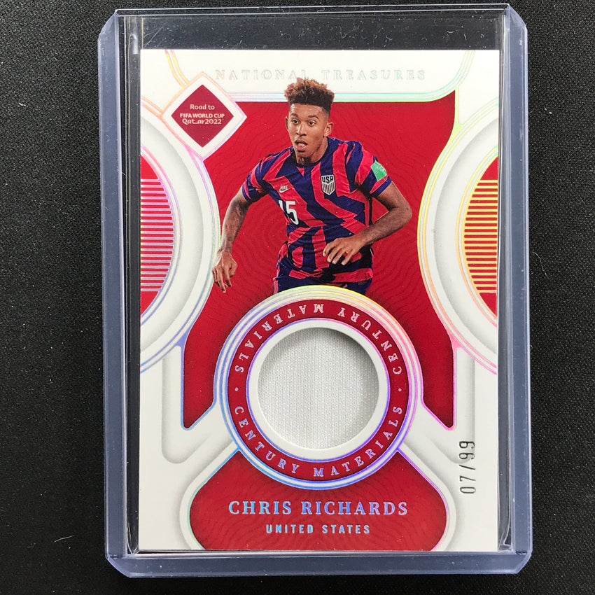 2022 National Treasures World Cup Qatar Chris Richards Century Relic 7/99
