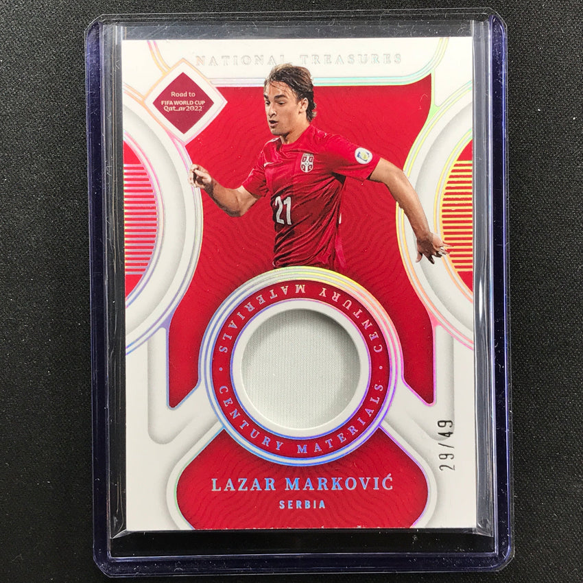 2022 National Treasures World Cup Qatar Lazar Markovic Century Relic 29/49