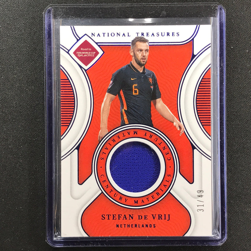 2022 National Treasures World Cup Qatar Stefan De Vrij Century Relic 31/49