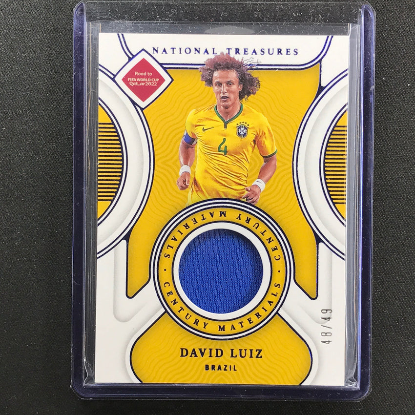 2022 National Treasures World Cup Qatar David Luiz Century Materials Relic 48/49