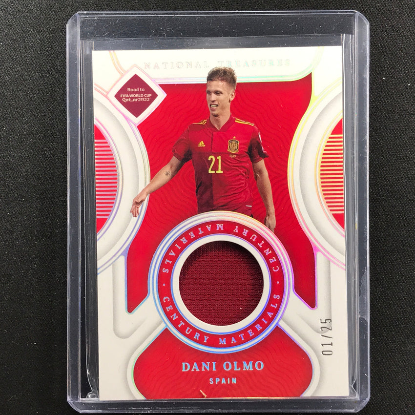 2022 National Treasures World Cup Qatar Dani Olmo Century Materials Relic 1/25