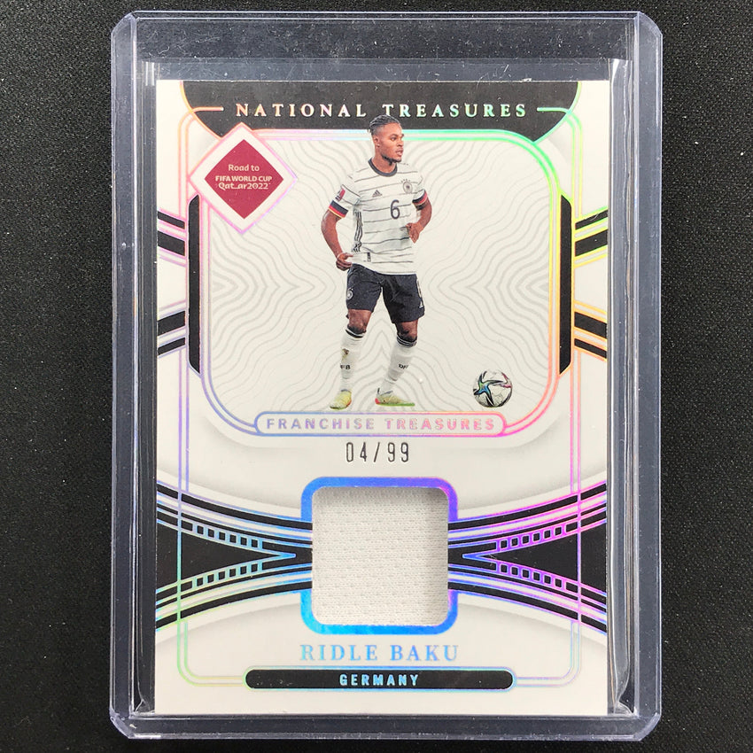 2022 National Treasures World Cup Qatar Ridle Baku Franchise Relic 4/99