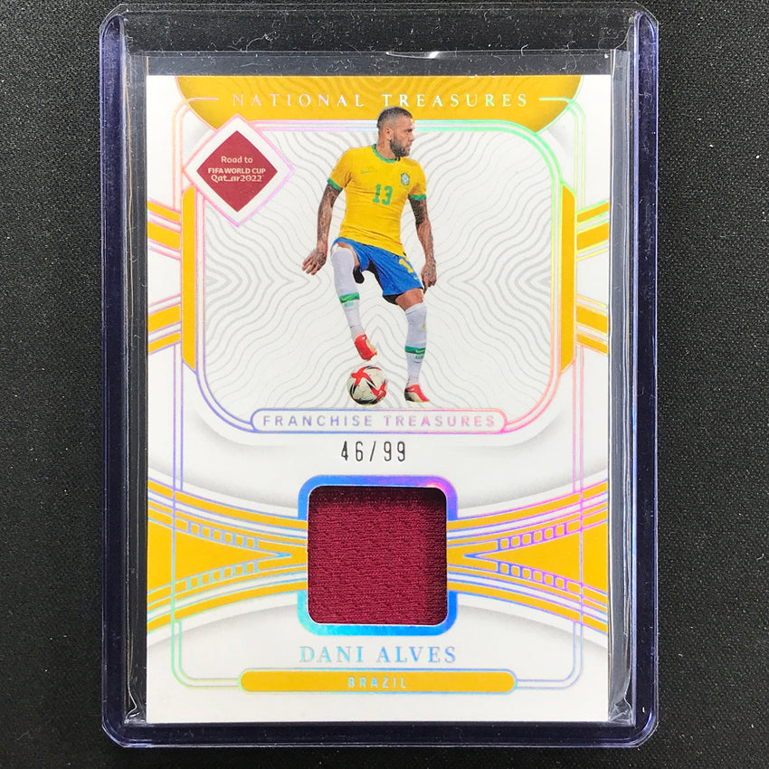 2022 National Treasures World Cup Qatar Dani Alves Franchise Relic 46/99