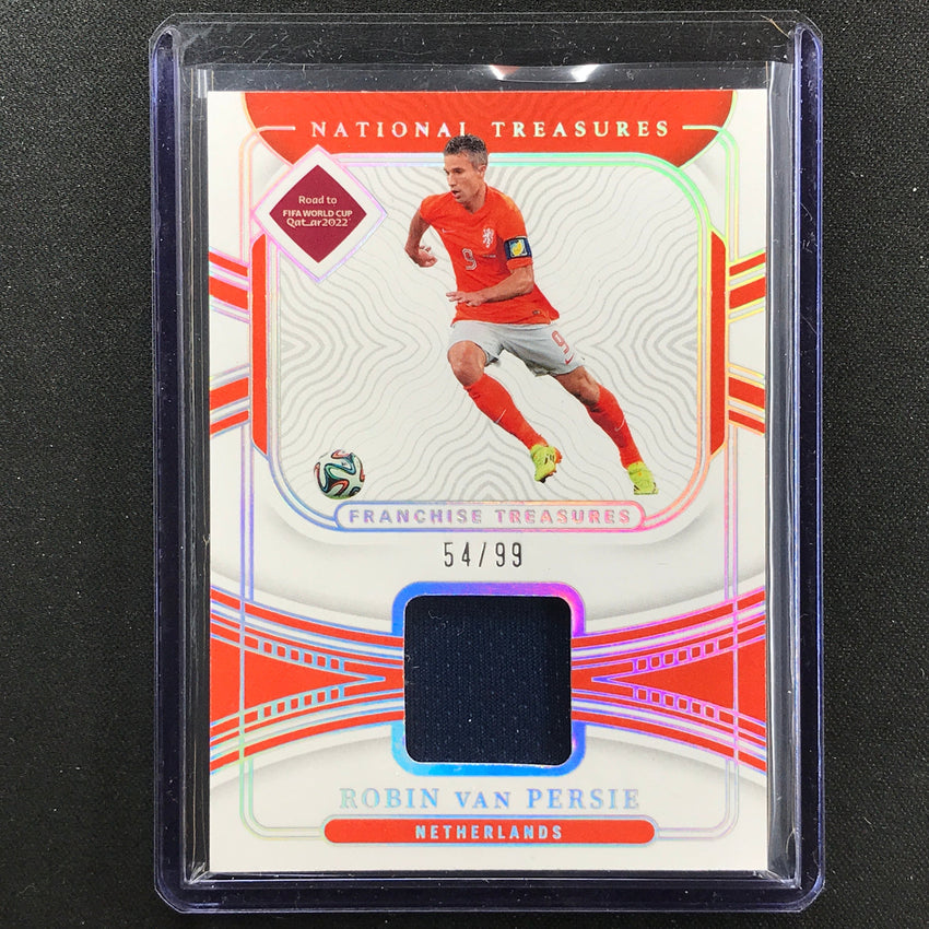 2022 National Treasures World Cup Qatar Robin Van Persie Franchise Relic 54/99