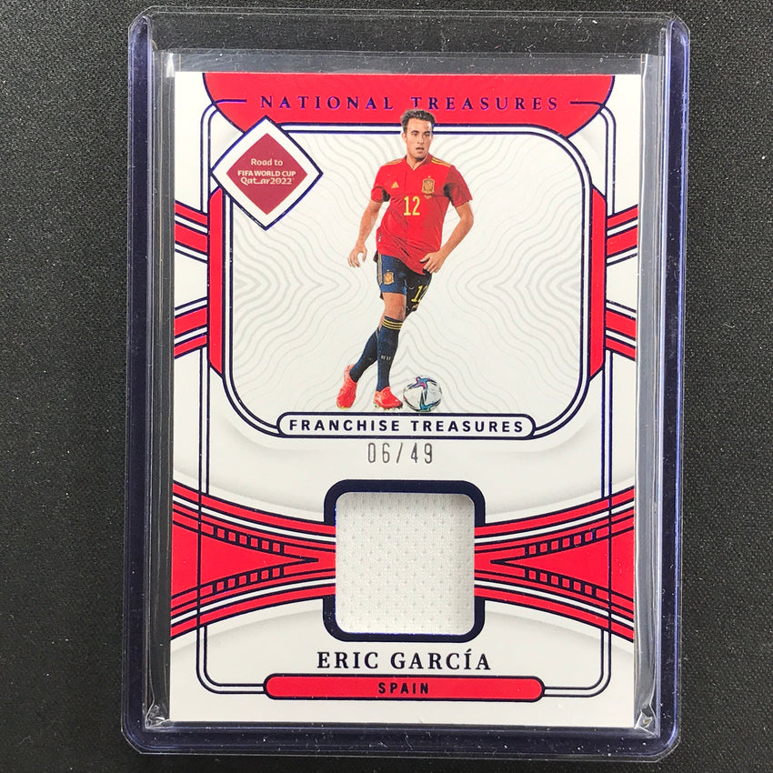 2022 National Treasures World Cup Qatar Eric Garcia Franchise Relic 6/49