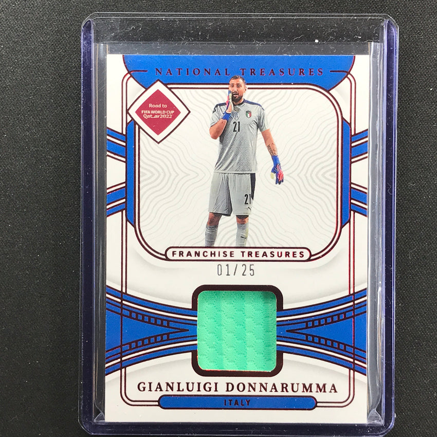 2022 National Treasures World Cup Qatar Gianluigi Donnarumma Franchise 1/25