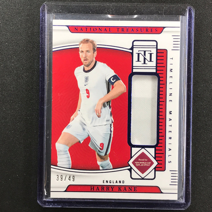 2022 National Treasures World Cup Qatar Harry Kane Timeline Material Relic 39/49