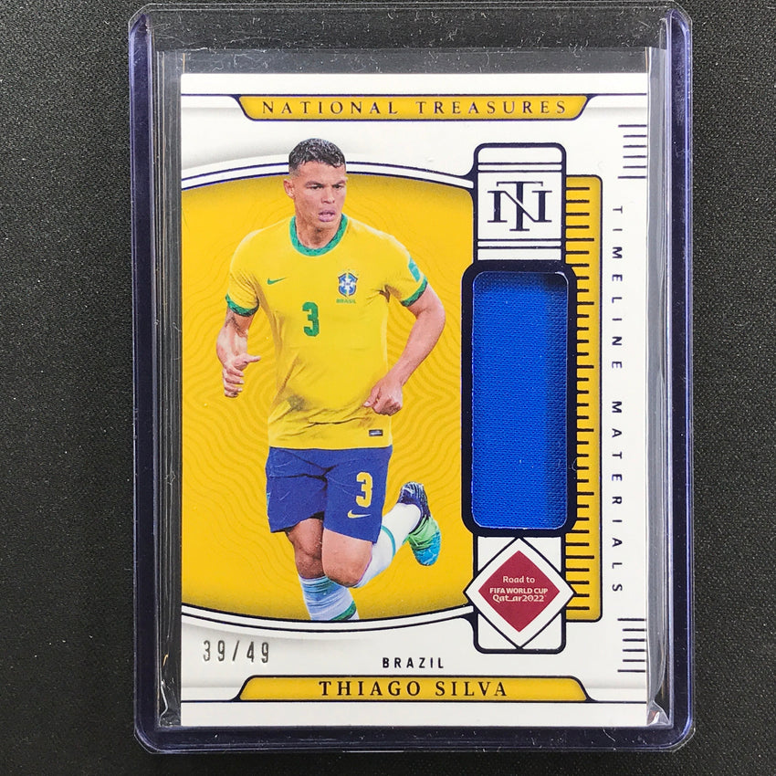 2022 National Treasures World Cup Qatar Thiago Silva Timeline Relic 39/49