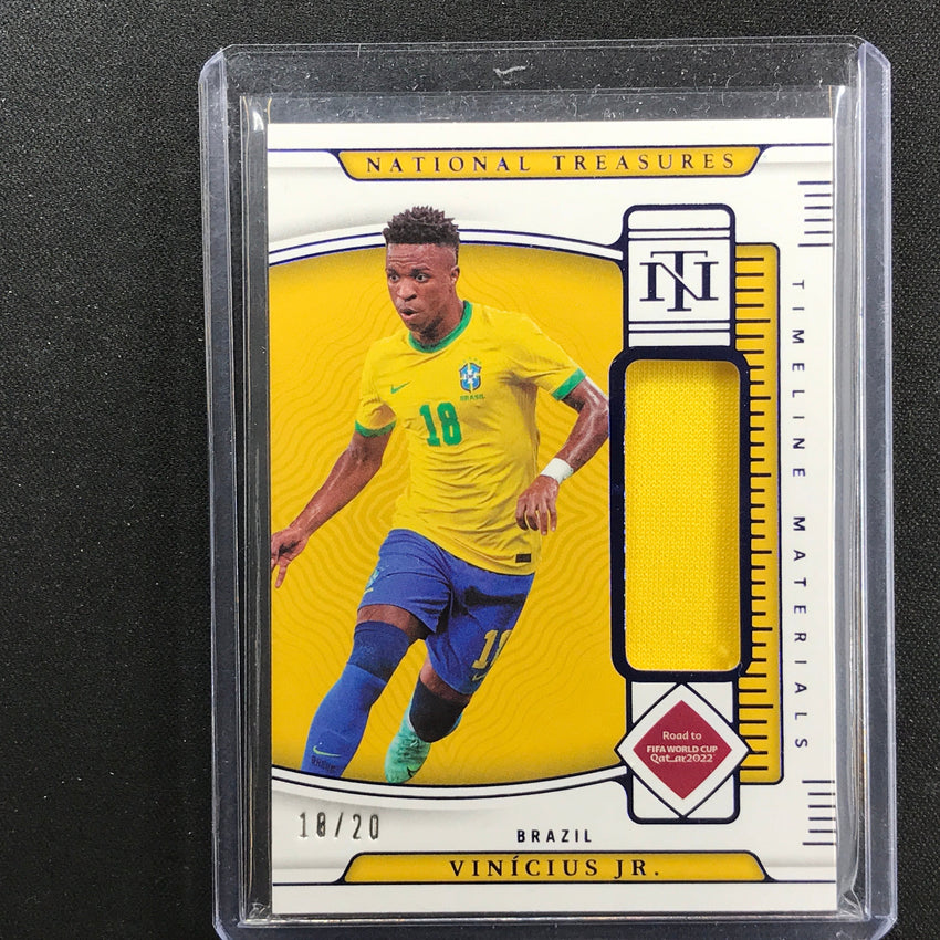 2022 National Treasures World Cup Qatar Vinicius Jr. Timeline Relic 18/20