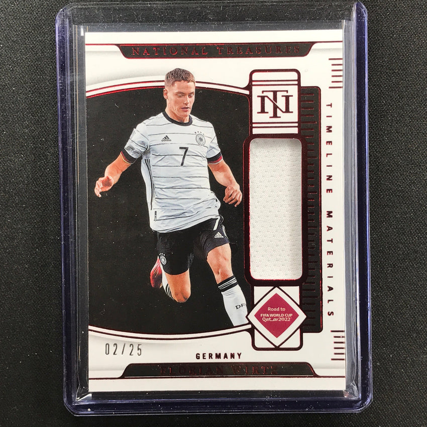 2022 National Treasures World Cup Qatar Florian Wirtz Timeline Relic Ruby 2/25