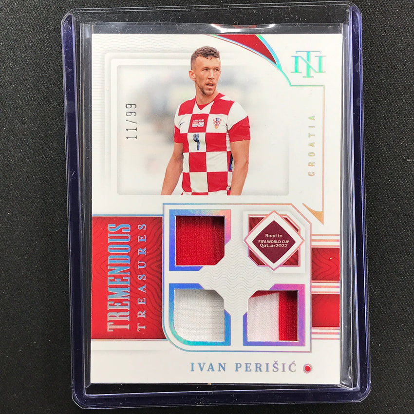 2022 National Treasures World Cup Qatar Ivan Perisic Tremendous Relic 11/99