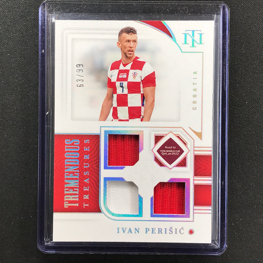2022 National Treasures World Cup Qatar Ivan Perisic Tremendous Relic 63/99