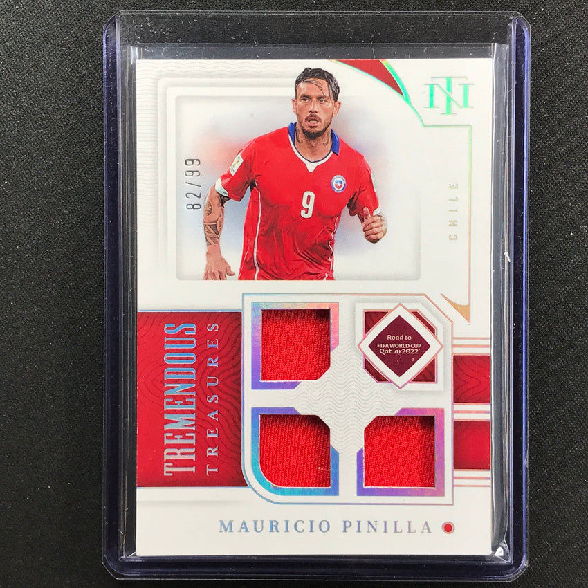 2022 National Treasures World Cup Qatar Mauricio Pinilla Tremendous Relic 82/99