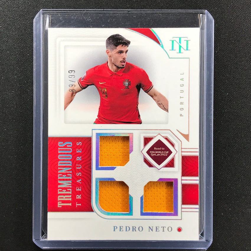 2022 National Treasures World Cup Qatar Pedro Neto Tremendous Relic 89/99
