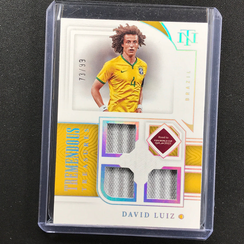 2022 National Treasures World Cup Qatar David Luiz Tremendous Relic 73/99