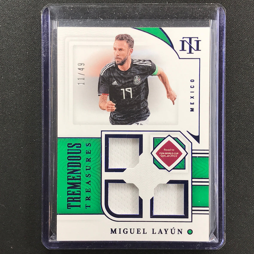 2022 National Treasures World Cup Qatar Miguel Layun Tremendous Relic 11/49