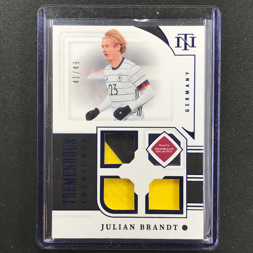 2022 National Treasures World Cup Qatar Julian Brandt Tremendous Relic 41/49