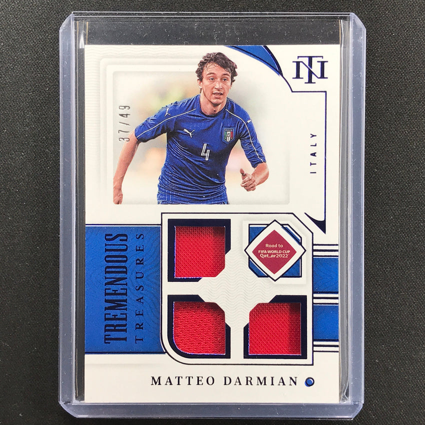 2022 National Treasures World Cup Qatar Matteo Darmian Tremendous Relic 37/49