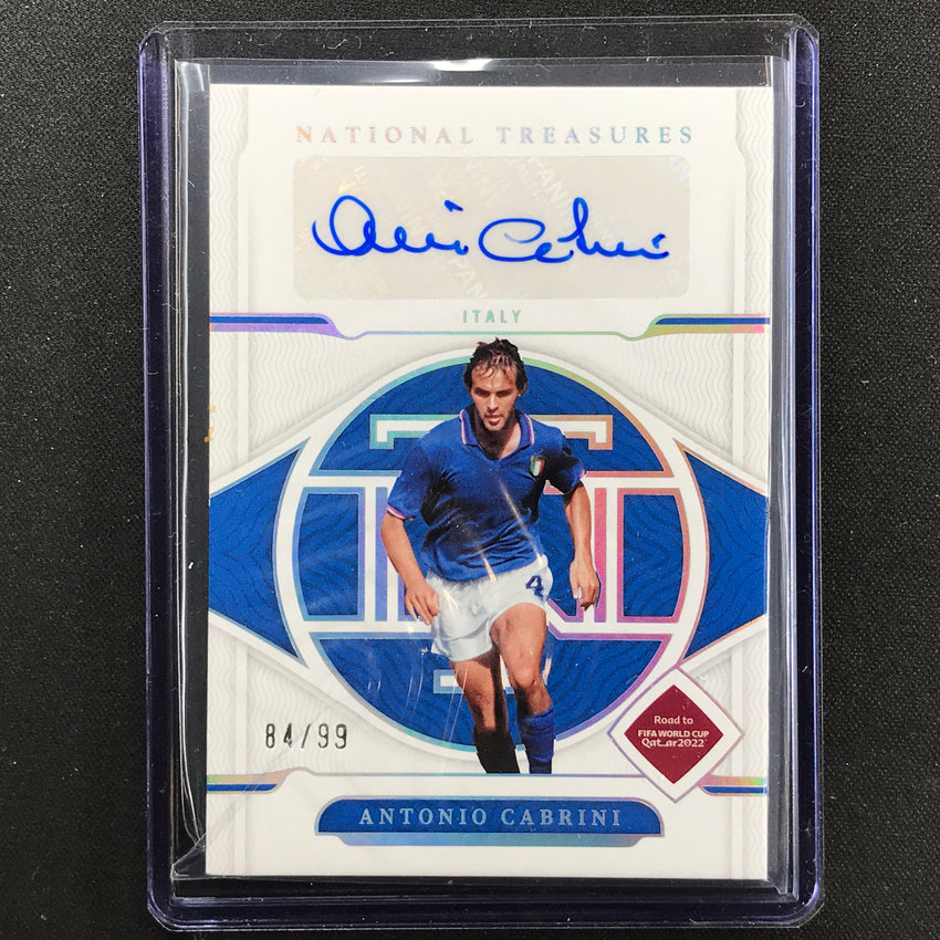 2022 National Treasures World Cup Qatar Antonio Cabrini Signatures Auto 84/99