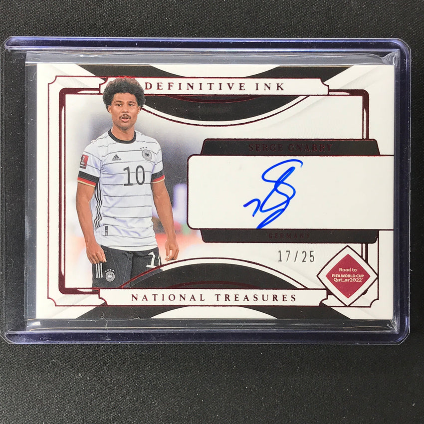 2022 National Treasures World Cup Qatar Serge Gnabry Definitive Ink Auto 17/25