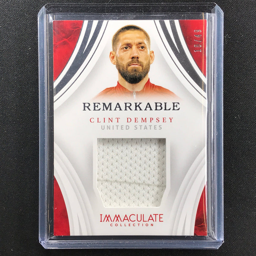 2017 Immaculate Clint Dempsey Remarkable Memorabilia Relic 18/49