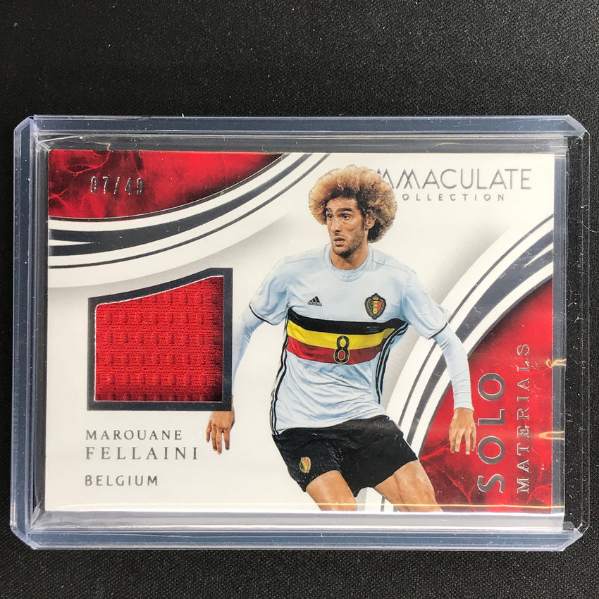 2017 Immaculate Marouane Fellaini Solo Materials Relic 7/49