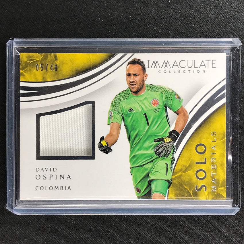 2017 Immaculate David Ospina Solo Materials Relic 5/49