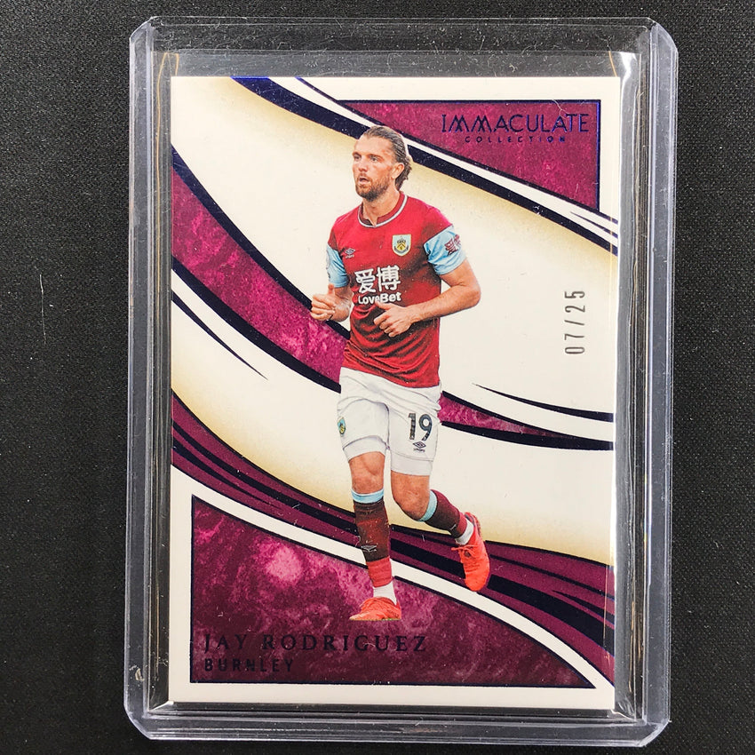 2020 Immaculate Jay Rodriguez Base Sapphire 7/25
