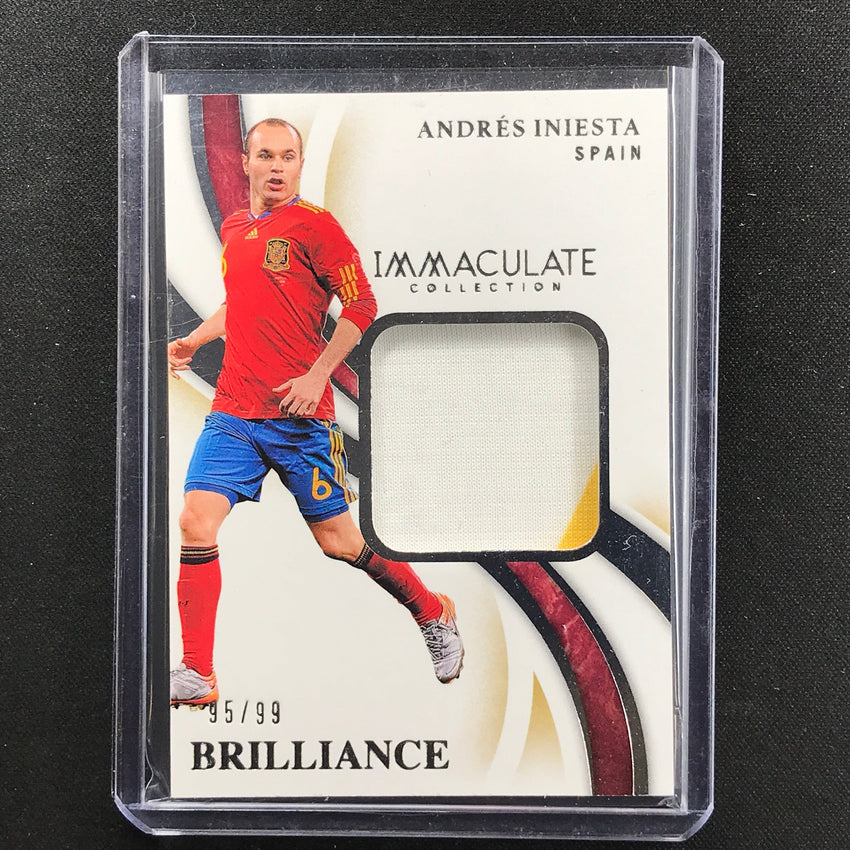 2020 Immaculate Andres Iniesta Brilliance Jersey Relic Silver 95/99