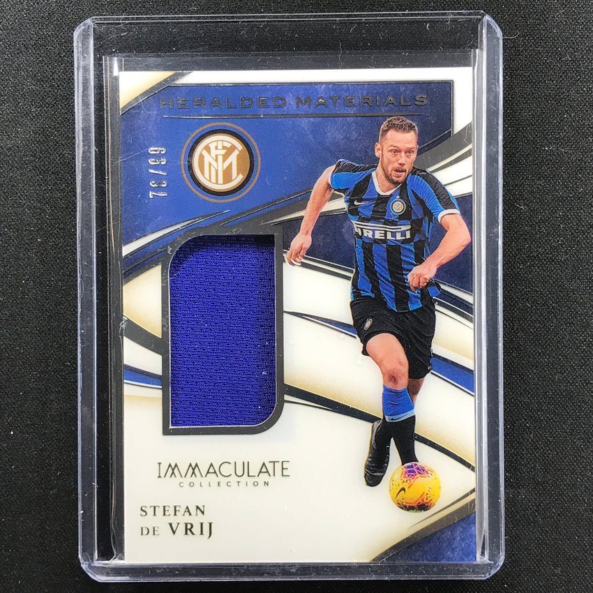 2020 Immaculate Stefan De Vrij Heralded Materials Acetate Jersey Relic 76/99