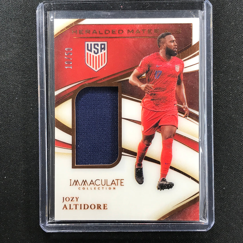2020 Immaculate Jozy Altidore Heralded Materials Acetate Relic Bronze 10/50
