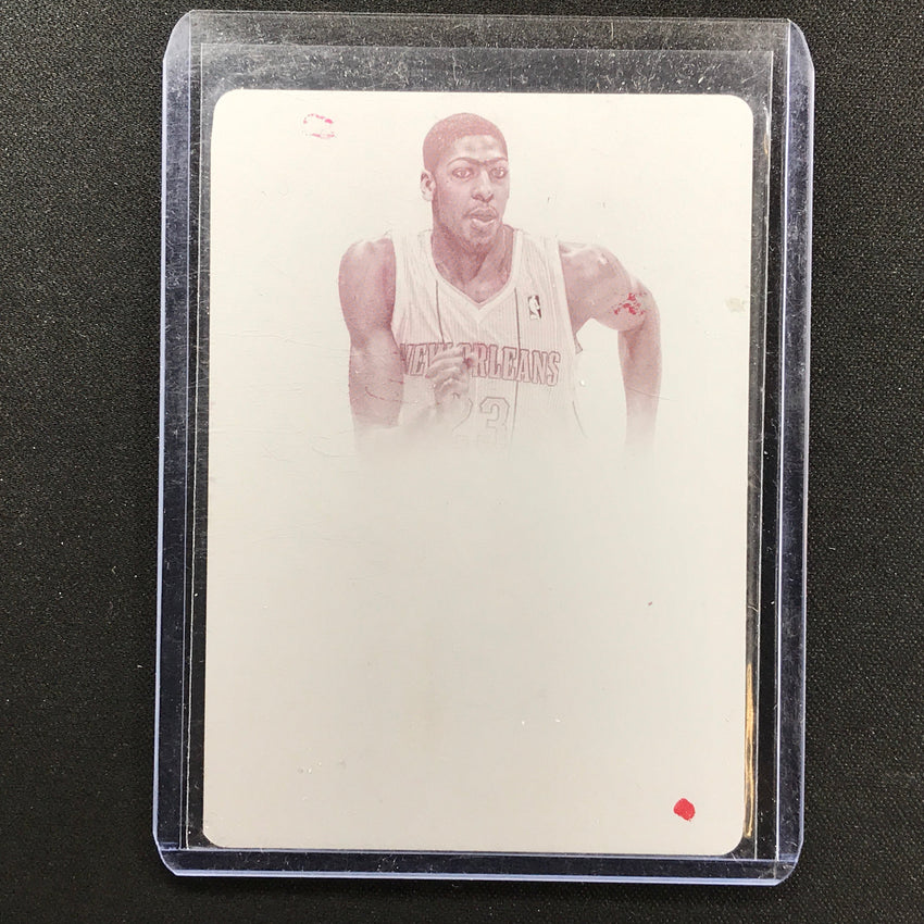 2013-14 National Treasures Anthony Davis 2012-13 Printing Plate 1/1 Magenta No 41