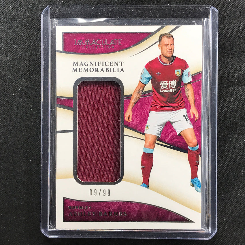 2020 Immaculate Ashley Barnes Magnificent Memorabilia Jersey Relic Silver 9/99