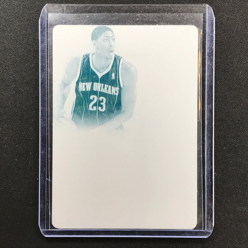 2013-14 National Treasures Anthony Davis 2012-13 Printing Plate 1/1 Cyan No 3 A