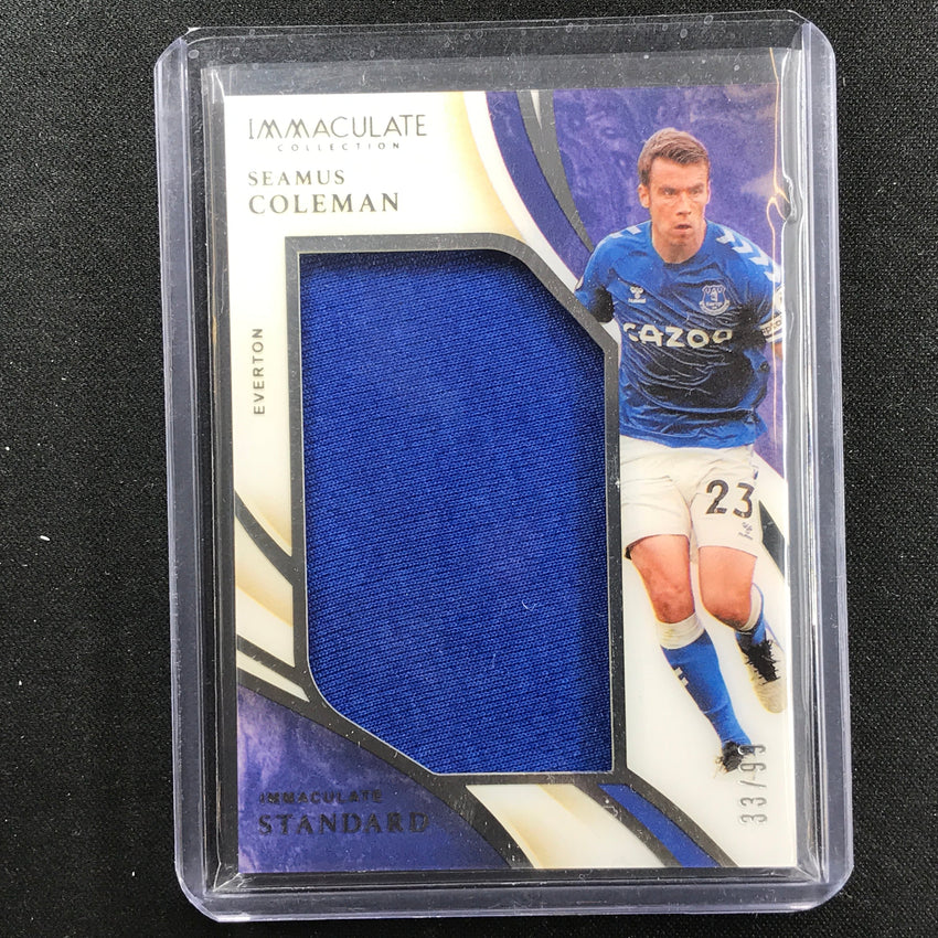 2020 Immaculate Seamus Coleman Standard Memorabilia Jersey Relic Silver 33/99