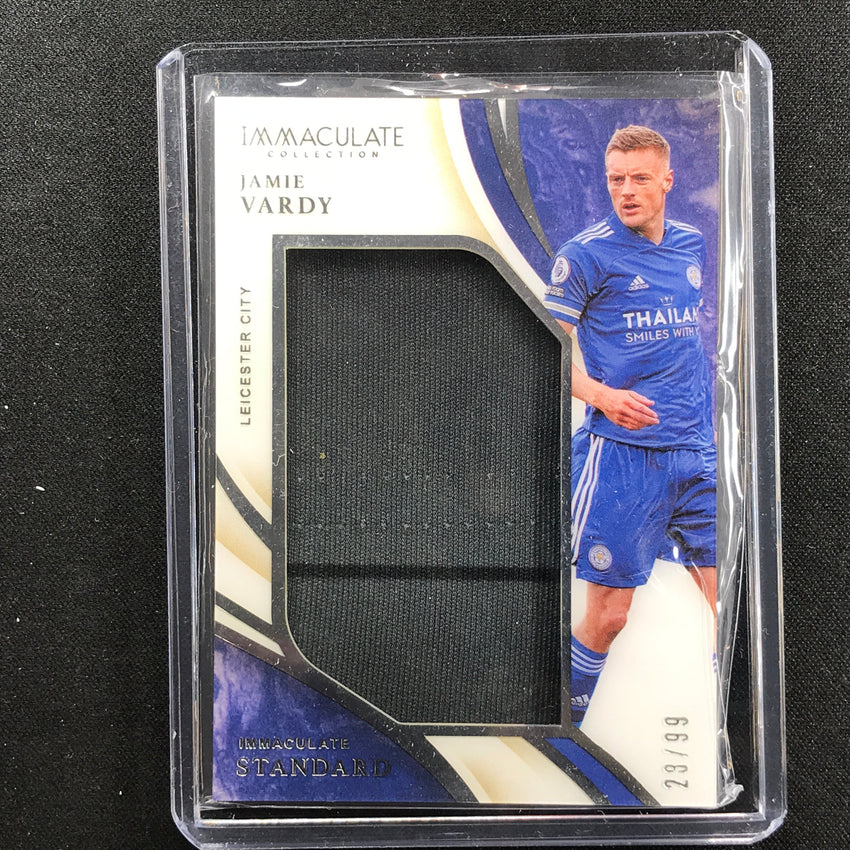 2020 Immaculate Jamie Vardy Standard Memorabilia Jersey Relic Silver 29/99