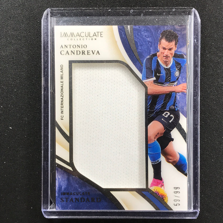 2020 Immaculate Antonio Candreva Standard Memorabilia Jersey Relic Silver 59/99